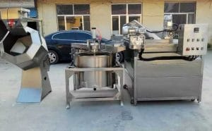 Automatic-Discharge-Type-Vegetable-Blanching-Machine-and-Dehydrator