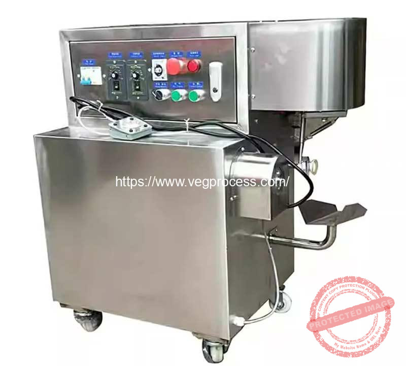 Semi-Automatic-Persimmon-Leaf-Stem-Cleaning-and-Peeling-Machine